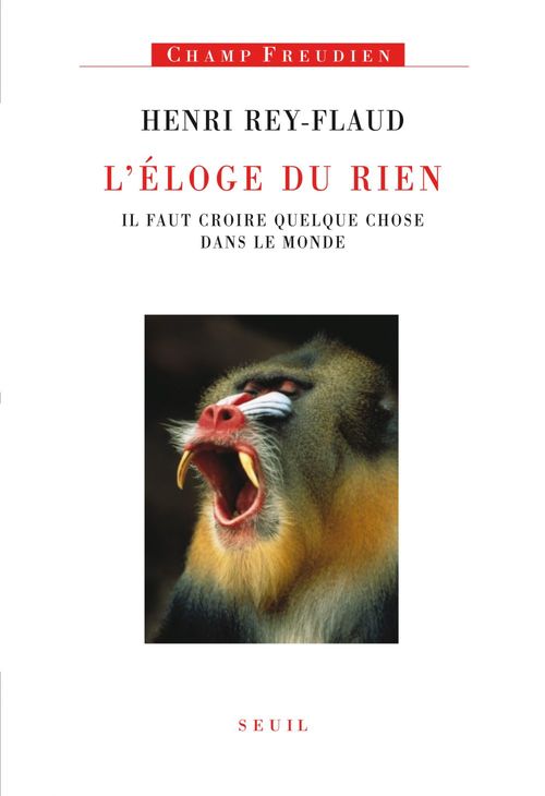 Couverture ebook de L'Eloge du rien, de Henri Rey-Flaud