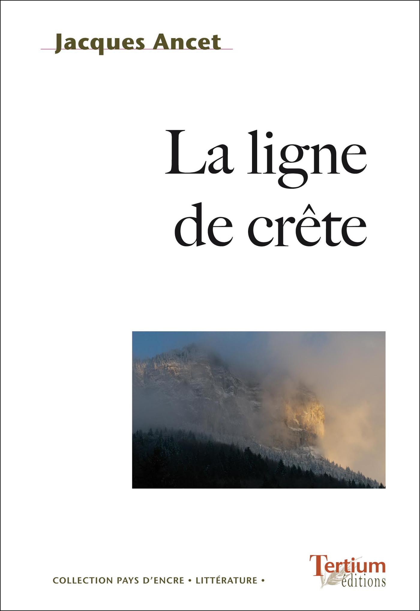 ebook cover of La ligne de crête, by Jacques Ancet