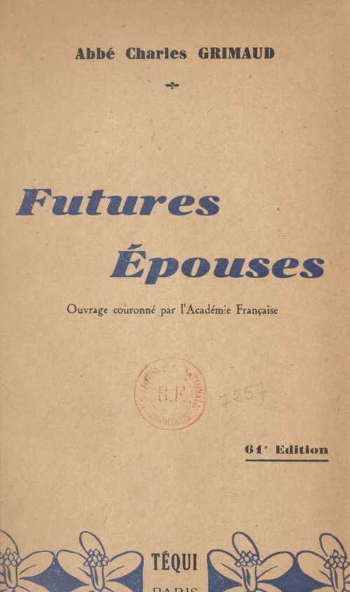 Couverture ebook de Futures épouses, de Charles Grimaud
