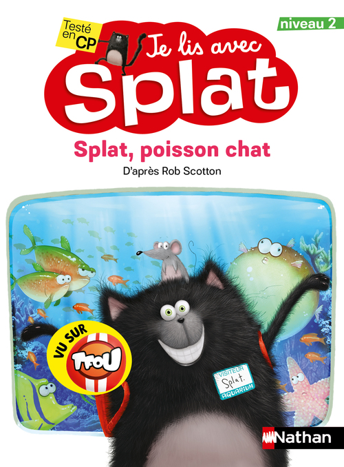 ebook cover of Splat, poisson-chat - Je lis avec Splat - Niveau 2, by Rob Scotton