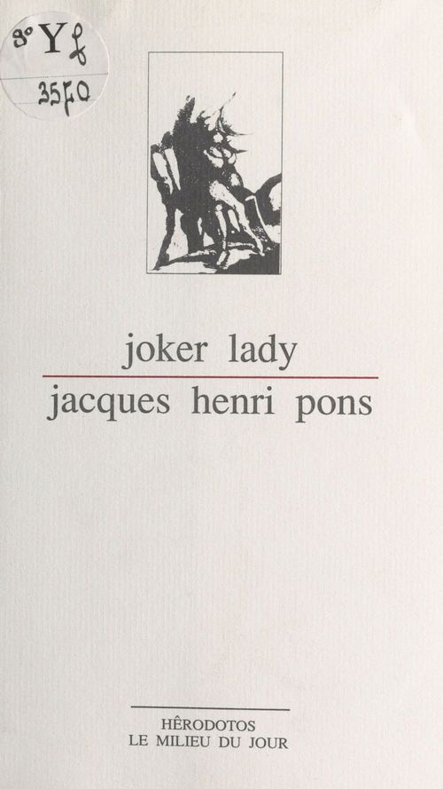 Couverture ebook de Joker lady, de Jacques Henri Pons