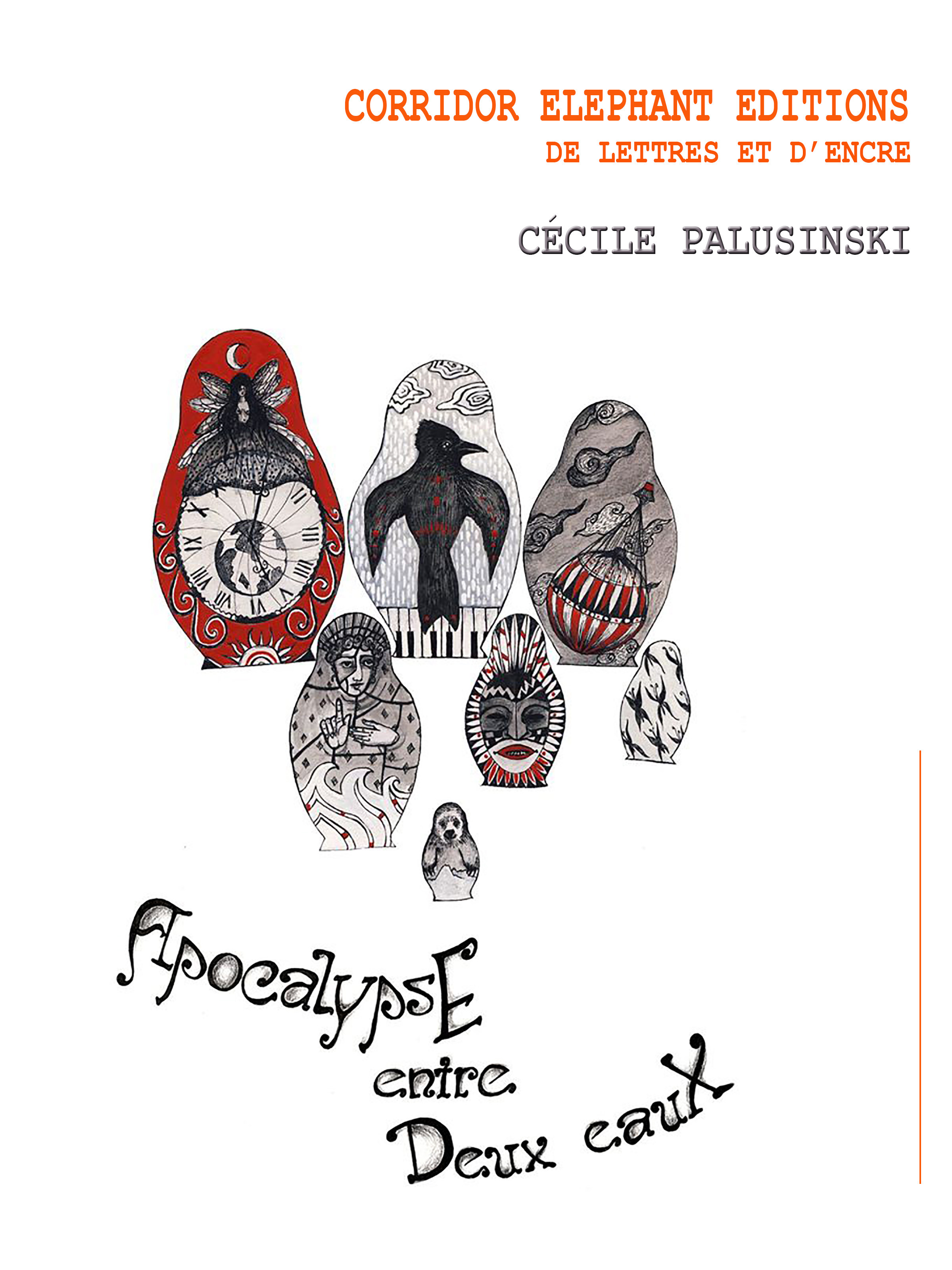 Couverture ebook de Apocalypse entre deux eaux, de Cécile Palusinski