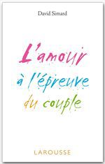 ebook cover of L'amour à l'épreuve du couple, by David Simard