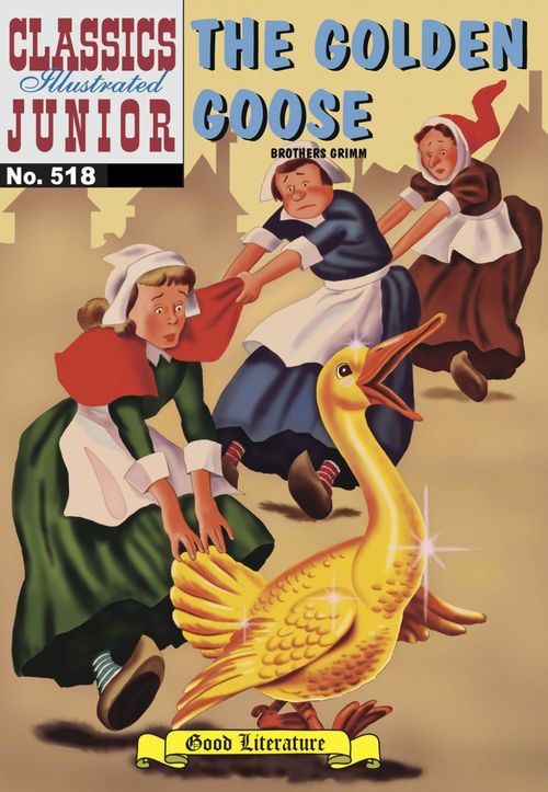 ebook cover of The Golden Goose, by Grimm Brothers