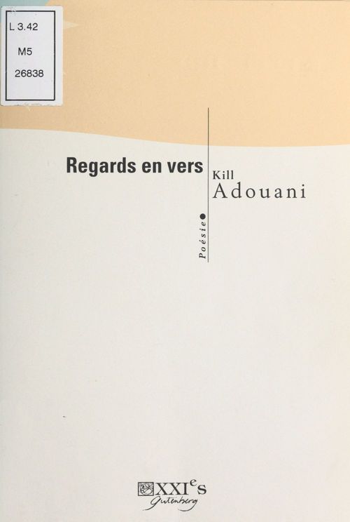 Couverture ebook de Regards en vers, de Kill Adouani