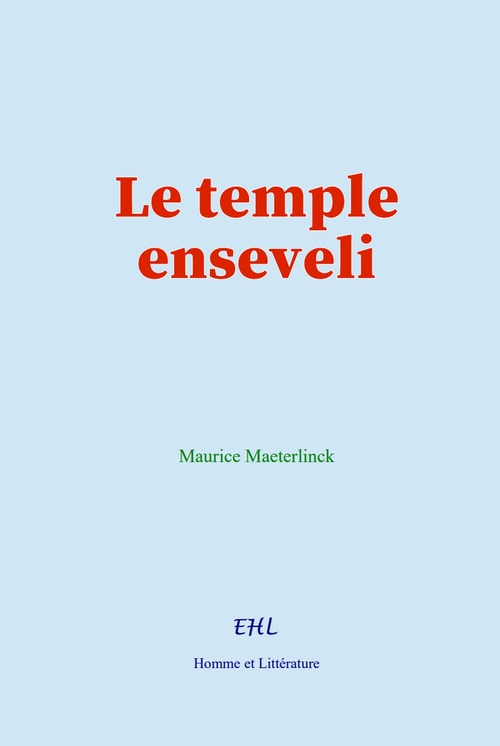 Couverture ebook de Le temple enseveli, de Maurice Maeterlinck