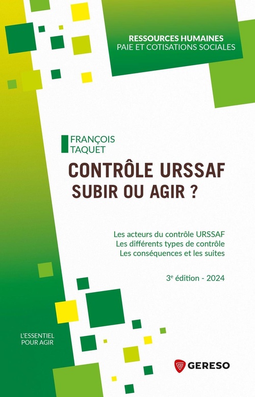 ebook cover of Contrôle urssaf : subir ou agir ?, by François Taquet