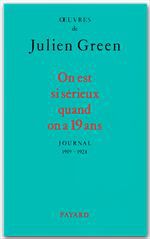 Couverture ebook de On est si sérieux quand on a 19 ans, de Julien Green
