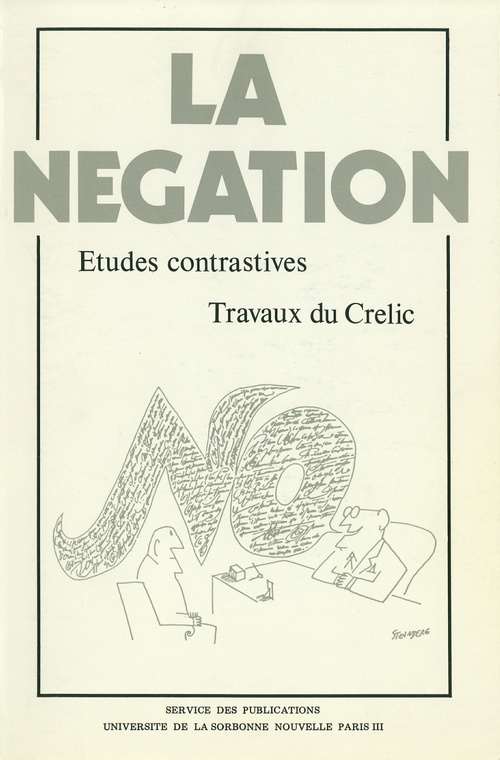 Couverture ebook de La Négation, de