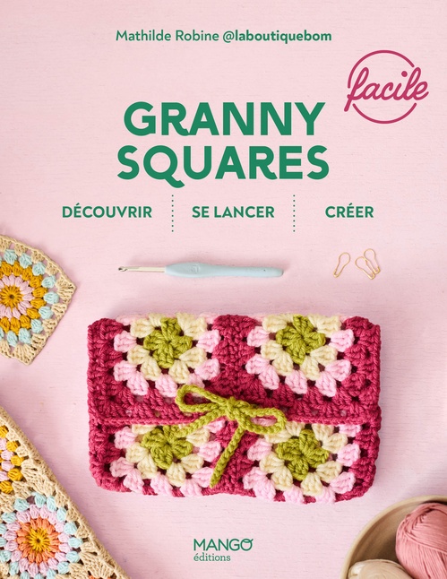 Couverture ebook de Granny squares faciles, de La Boutique Bo'm