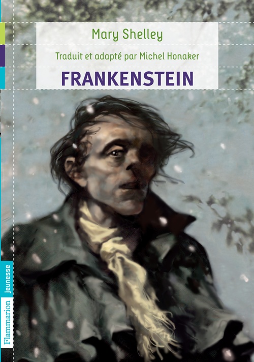 ebook cover of Frankenstein, by Mary Shelley, Michel Honaker