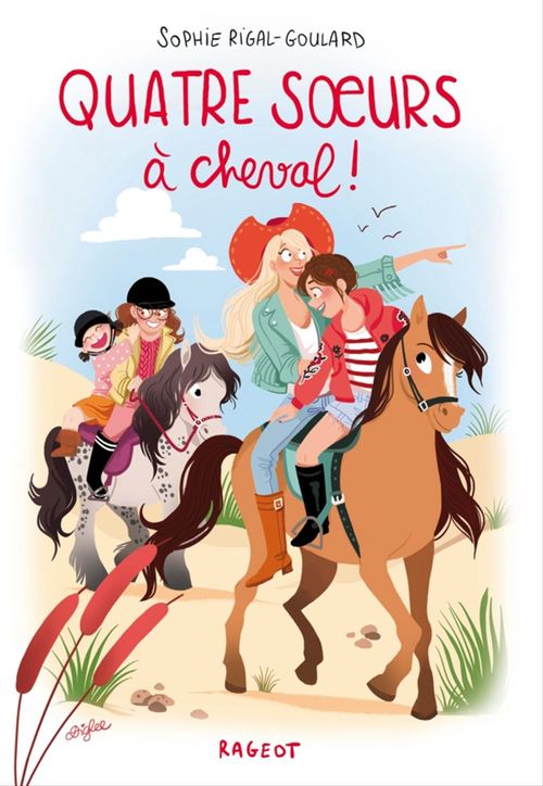 Couverture ebook de Quatre soeurs à cheval !, de Sophie Rigal-Goulard