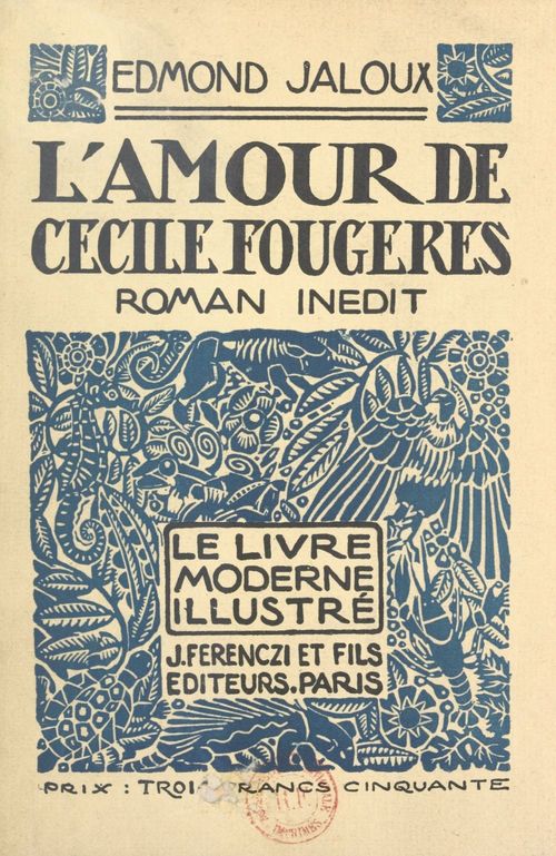 Couverture ebook de L'amour de Cécile Fougères, de Edmond Jaloux