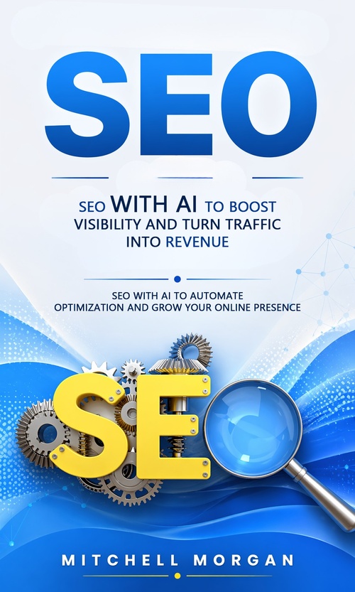 Couverture ebook de SEO: SEO With AI to Boost Visibility and Turn Traffic Into Revenue, de Mitchell Morgan
