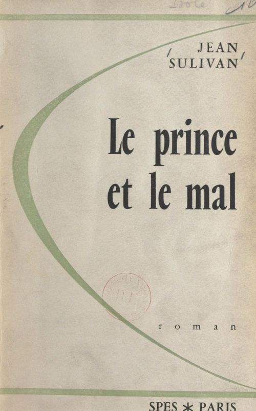 Couverture ebook de Le prince et le mal, de Jean Sulivan