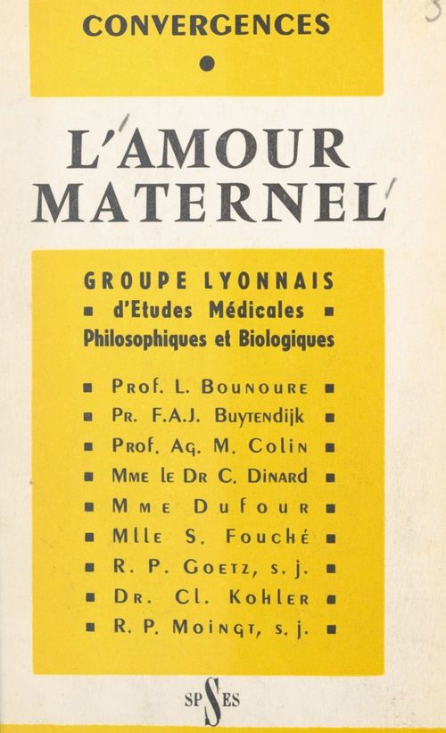 ebook cover of Amour maternel, by Phil Groupe Lyonnais D'Etudes Medicales