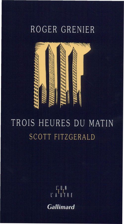 Couverture ebook de Trois heures du matin. Scott Fitzgerald, de Roger Grenier