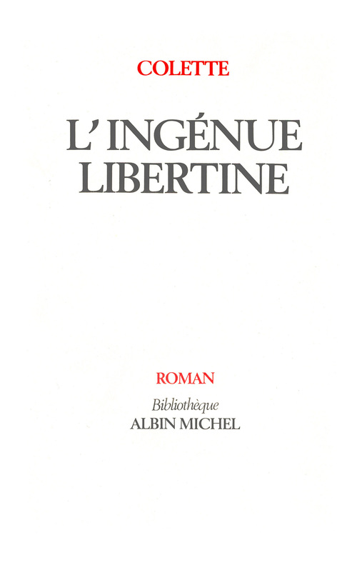 Couverture ebook de L'Ingénue libertine, de Colette