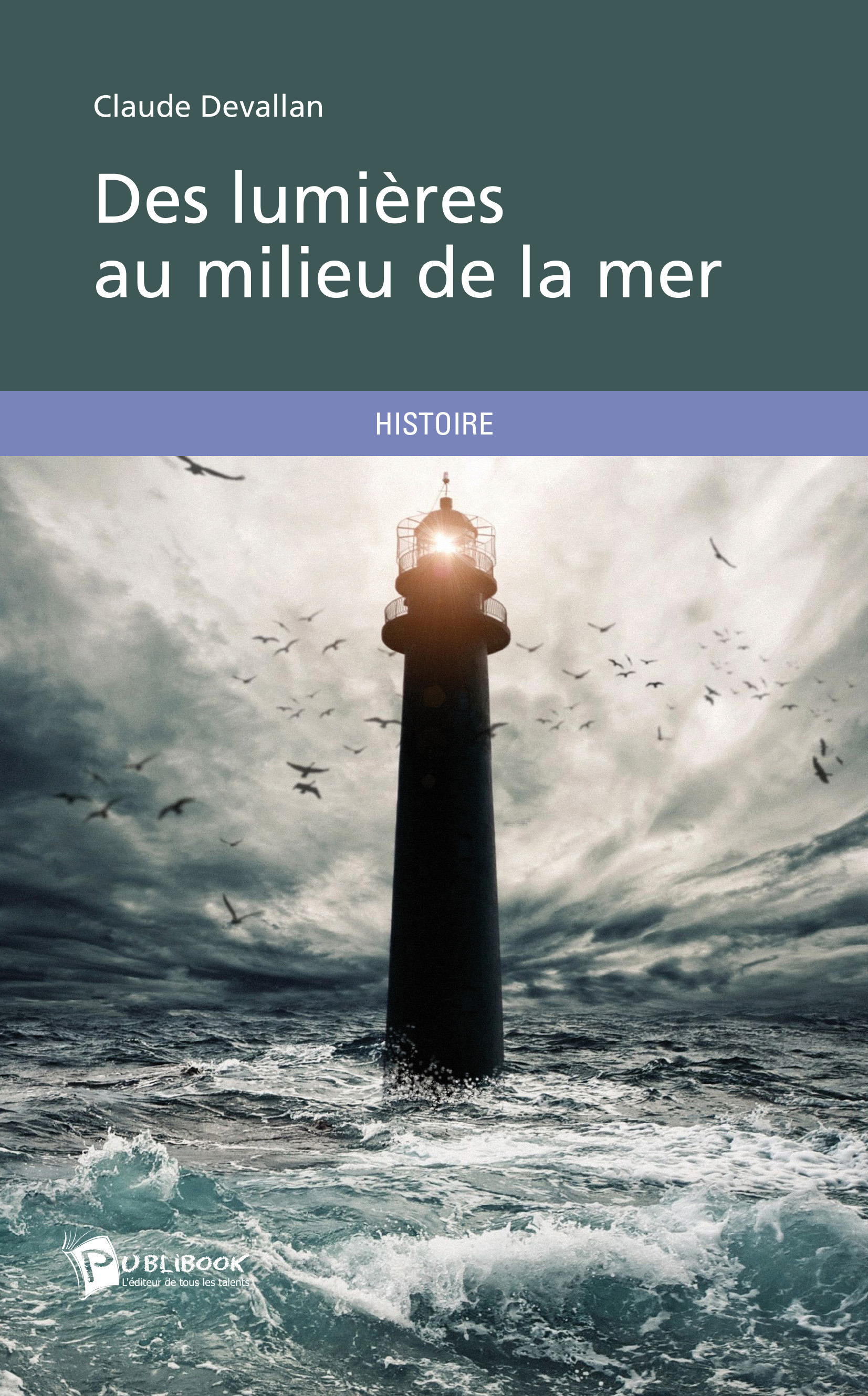ebook cover of Des lumières au milieu de la mer, by Claude Devallan
