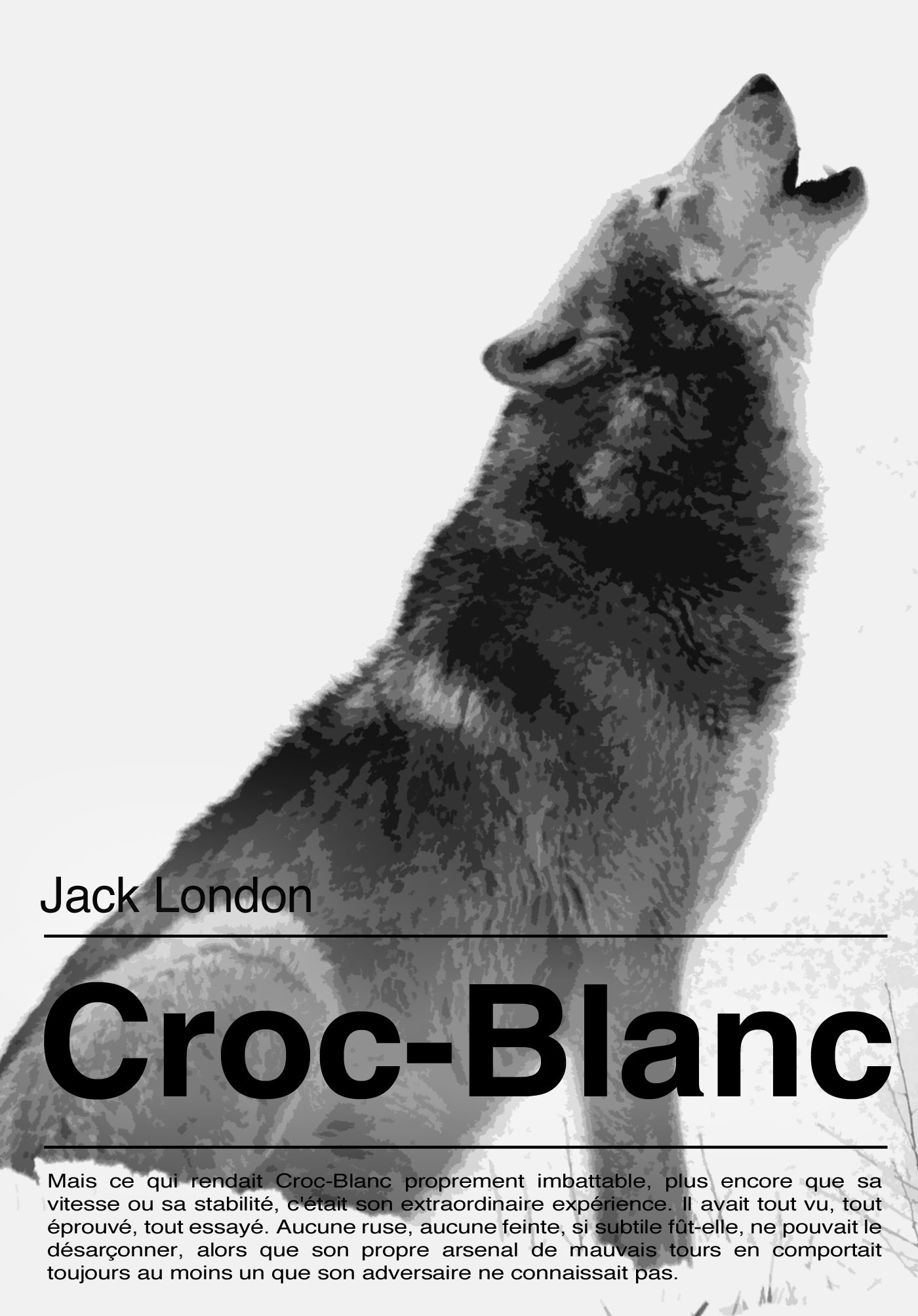 ebook cover of Croc-Blanc, by Jack London