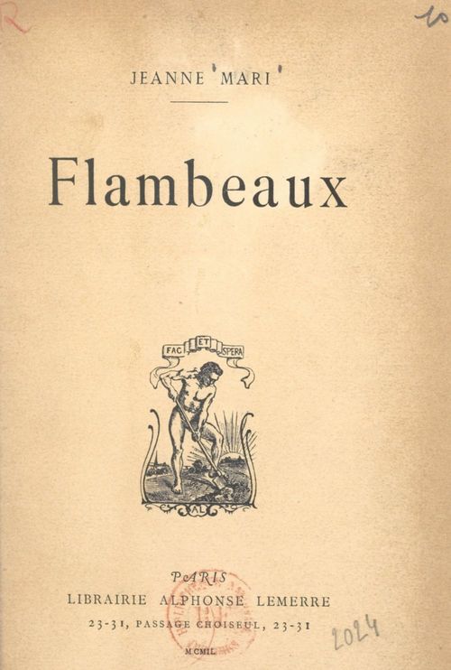Couverture ebook de Flambeaux, de Jeanne Mari
