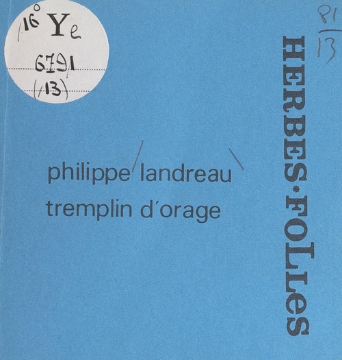 ebook cover of Tremplin d'orage, by Philippe Landreau