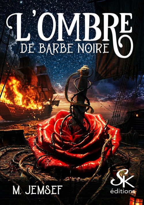 Couverture ebook de L'ombre de barbe noire, de M. Jemsef