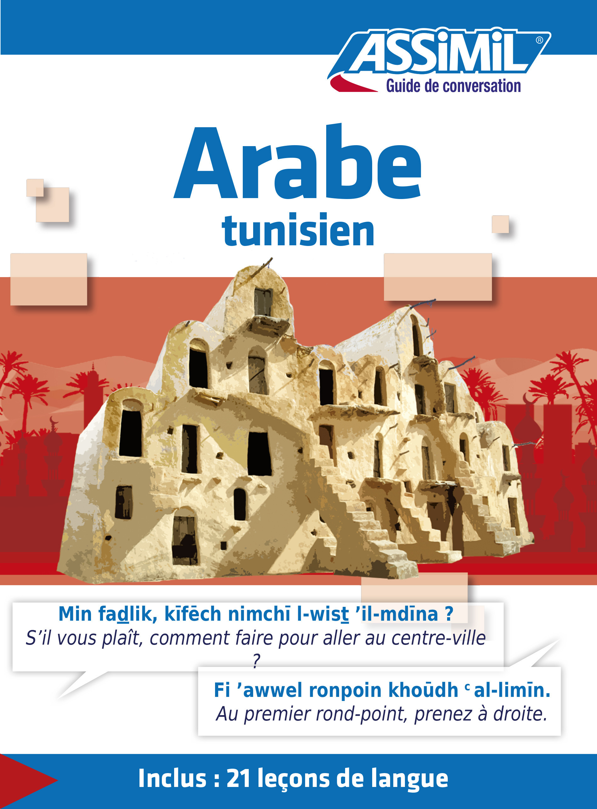 Couverture ebook de Arabe tunisien - Guide de conversation, de Mohamed Hnid