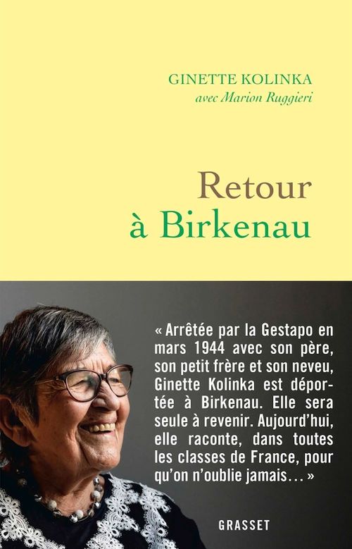 ebook cover of Retour à Birkenau, by Ginette Kolinka, Marion Ruggieri