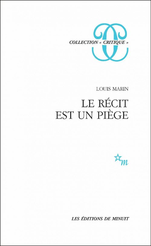 ebook cover of Le récit est un piège, by Louis Marin