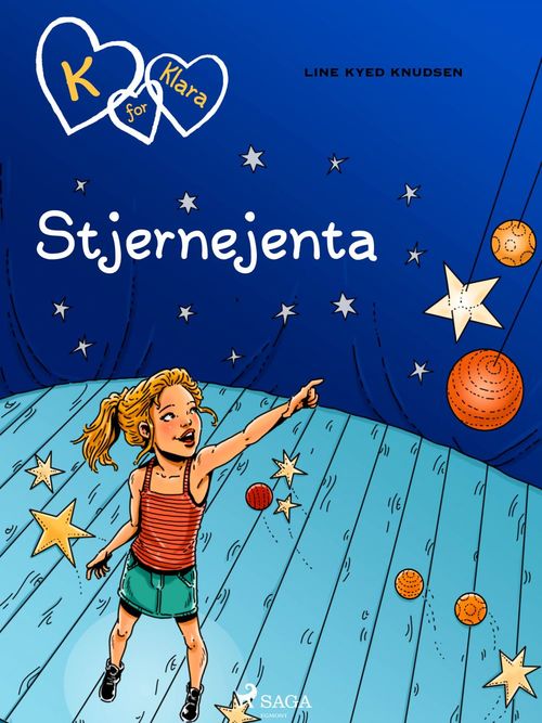 ebook cover of K for Klara 10 - Stjernejenta, by Line Kyed Knudsen