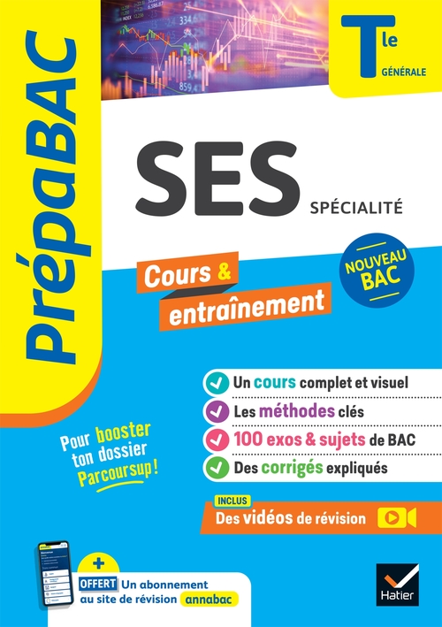 ebook cover of Prépabac - SES Tle générale (spécialité) - Bac 2027, by Séverine Bachelerie-Marteau, Sylvie Godineau, Céline Le Feuvre, Sylvain Leder, Denis Martin, François Porphire, Franck R