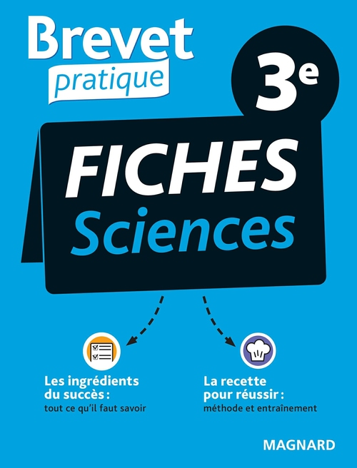 Couverture ebook de Brevet Pratique Fiches Sciences 3e Brevet 2026, de Collectif
