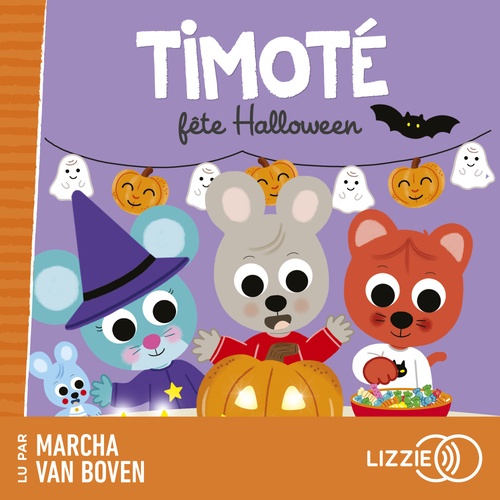 audiobook cover of Timoté fête Halloween, by Mélanie Combes