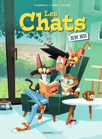 ebook cover of Les Chats en BD  - Tome 3 - Les Chats en BD, by Christophe Cazenove, Flora