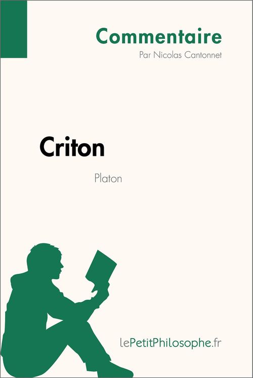 ebook cover of Criton de Platon (Commentaire), by Nicolas Cantonnet