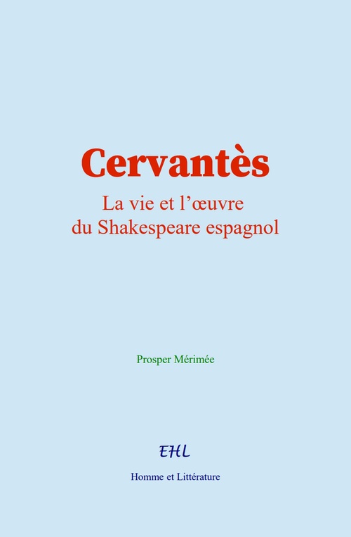 Couverture ebook de Cervantès, de Prosper Merimee