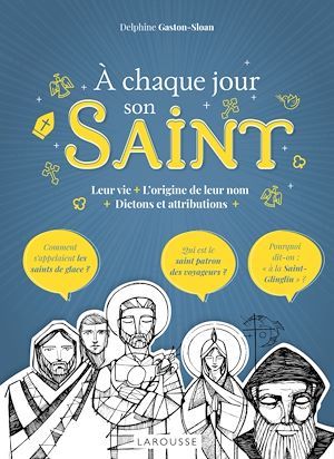 Couverture ebook de A chaque jour, son saint !, de Delphine Gaston