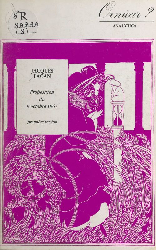ebook cover of Proposition du 9 octobre 1967, by Jacques Lacan