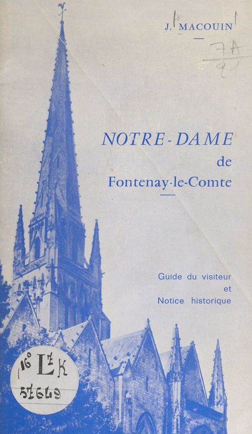 Couverture ebook de Notre-Dame de Fontenay-le-Comte, de Joseph Macouin