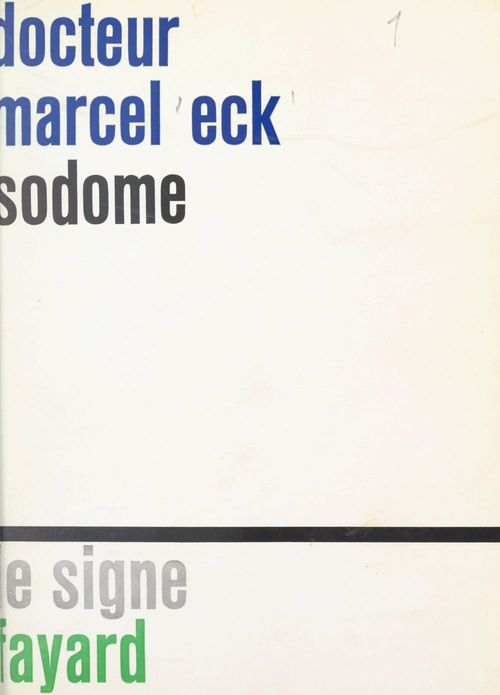 ebook cover of Sodome, by Marcel Eck