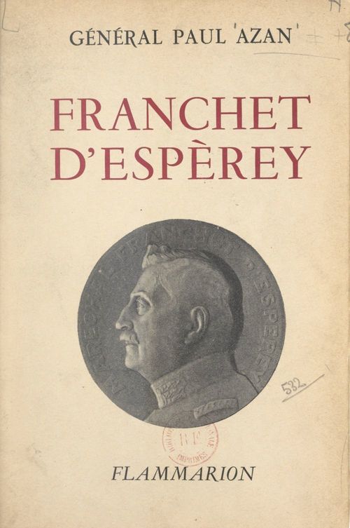 Couverture ebook de Franchet d'Espèrey, de Paul Azan