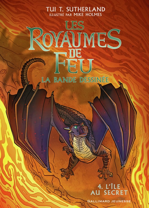 ebook cover of Les Royaumes de Feu. La bande dessinée (Tome 4) - L'île au secret, by Tui T. Sutherland