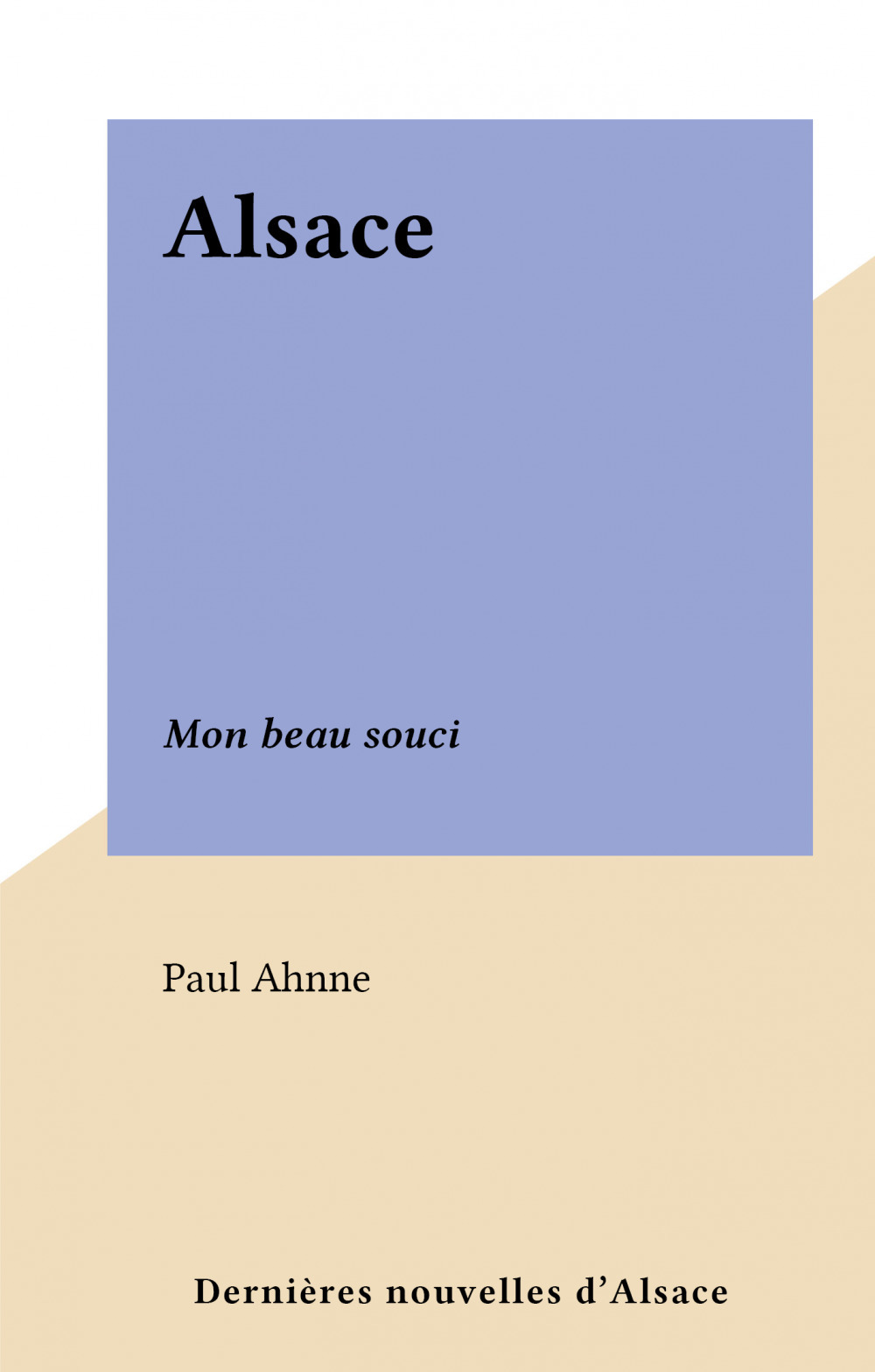 Couverture ebook de Alsace, de Paul Ahnne
