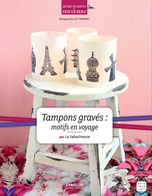 Couverture ebook de Tampons gravés - Motifs en voyage, de La Fabutineuse