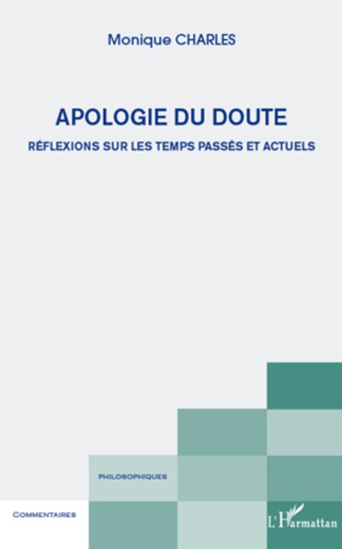 Couverture ebook de Apologie du doute, de Monique Charles