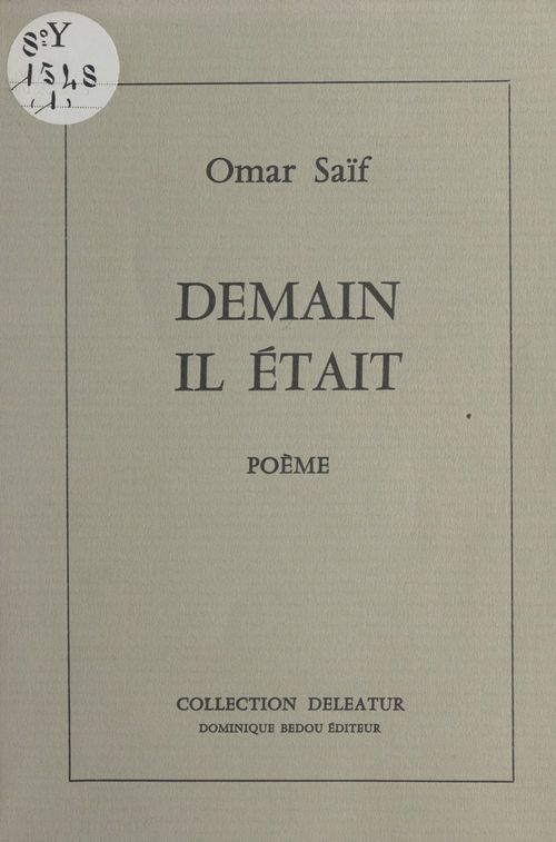 Couverture ebook de Demain il était, de Assadour, Omar Saif