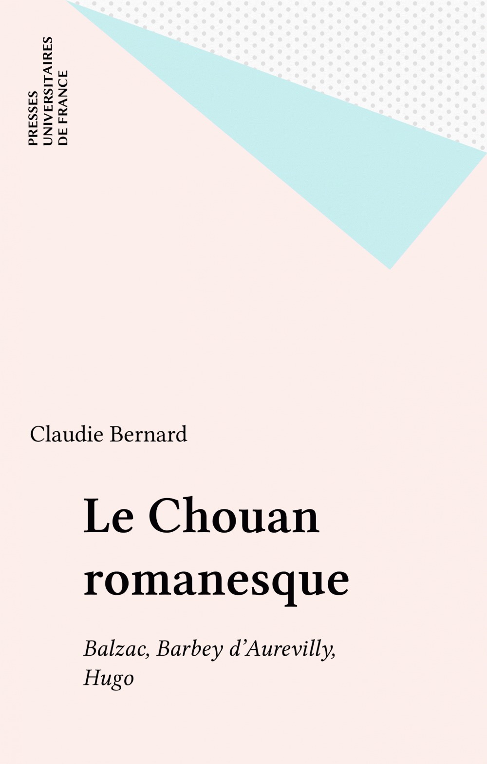 ebook cover of Le Chouan romanesque, by Michel Bernard