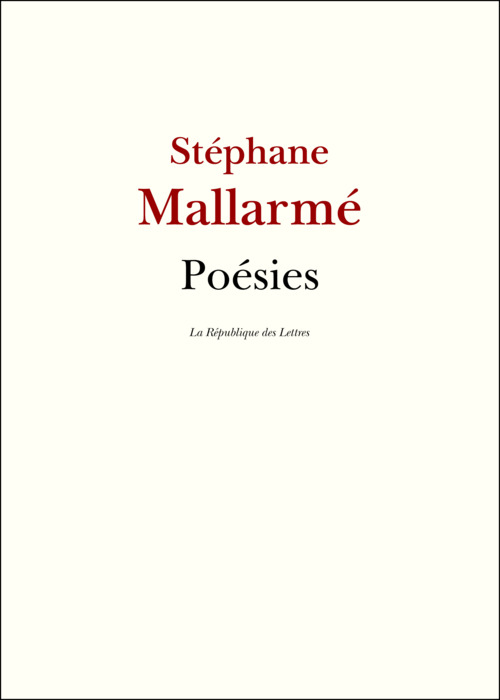 ebook cover of Poésies, by Stéphane Mallarmé