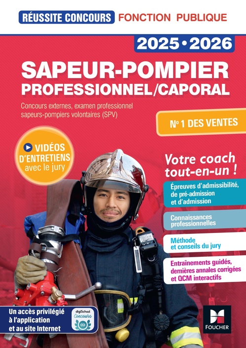 ebook cover of Réussite Concours Sapeur-pompier professionnel/caporal - 2025-2026 - Préparation complète, by Anne Ducastel, Alan Eche, Joël François, Denise Laurent